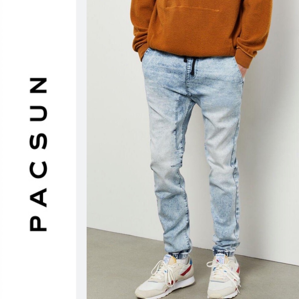 PacSun Skinny Medium Indigo Denim Jogger Pants M